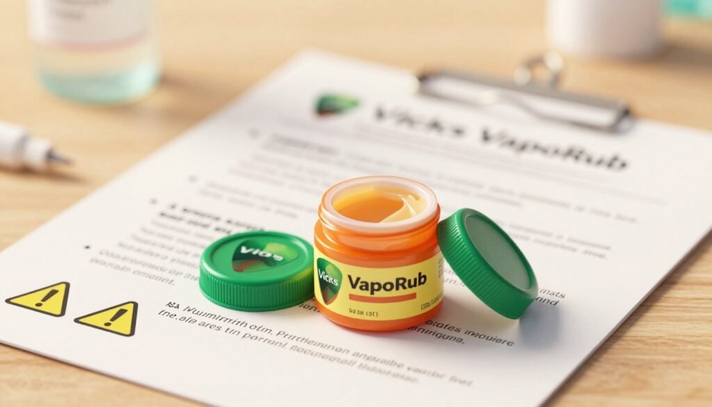 Vicks VapoRub safety warnings and precautions